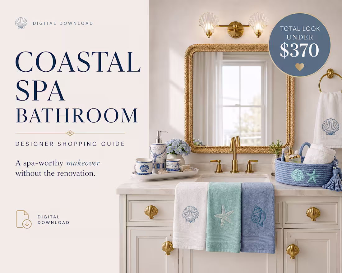 Cover image for Coastal Bathroom Makeover - Cohesive
