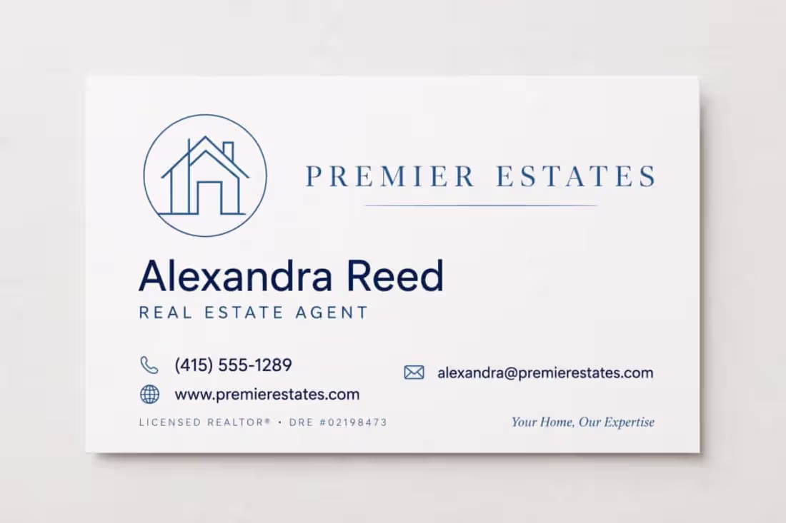 Cover image for Title: Minimalist Business Card Real