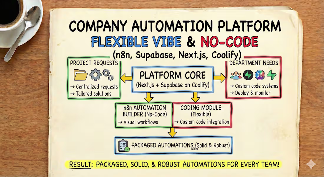 Cover image for Enterprise Automation Platform — No-Code + Custom Code