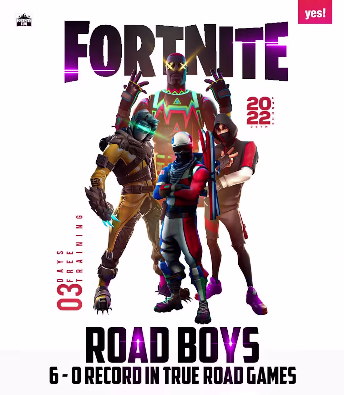 Cover image for Graphic Design FORTNITE poster work for my client.