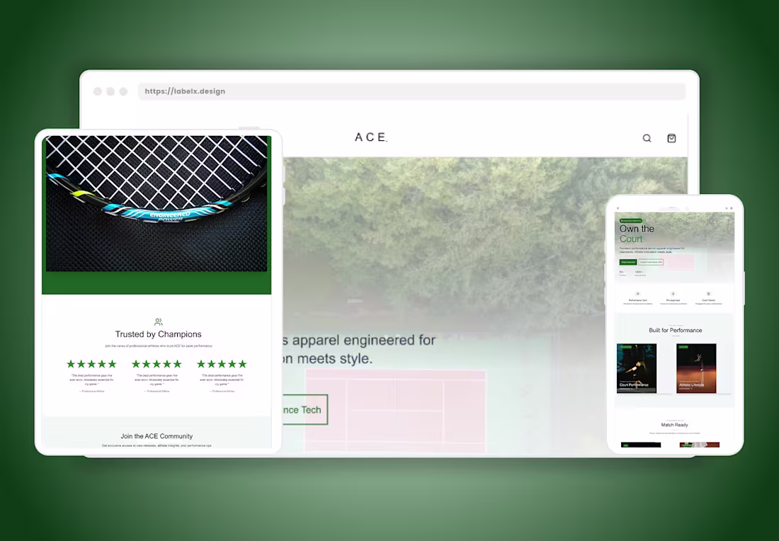 Cover image for Landing page Ui concept for
