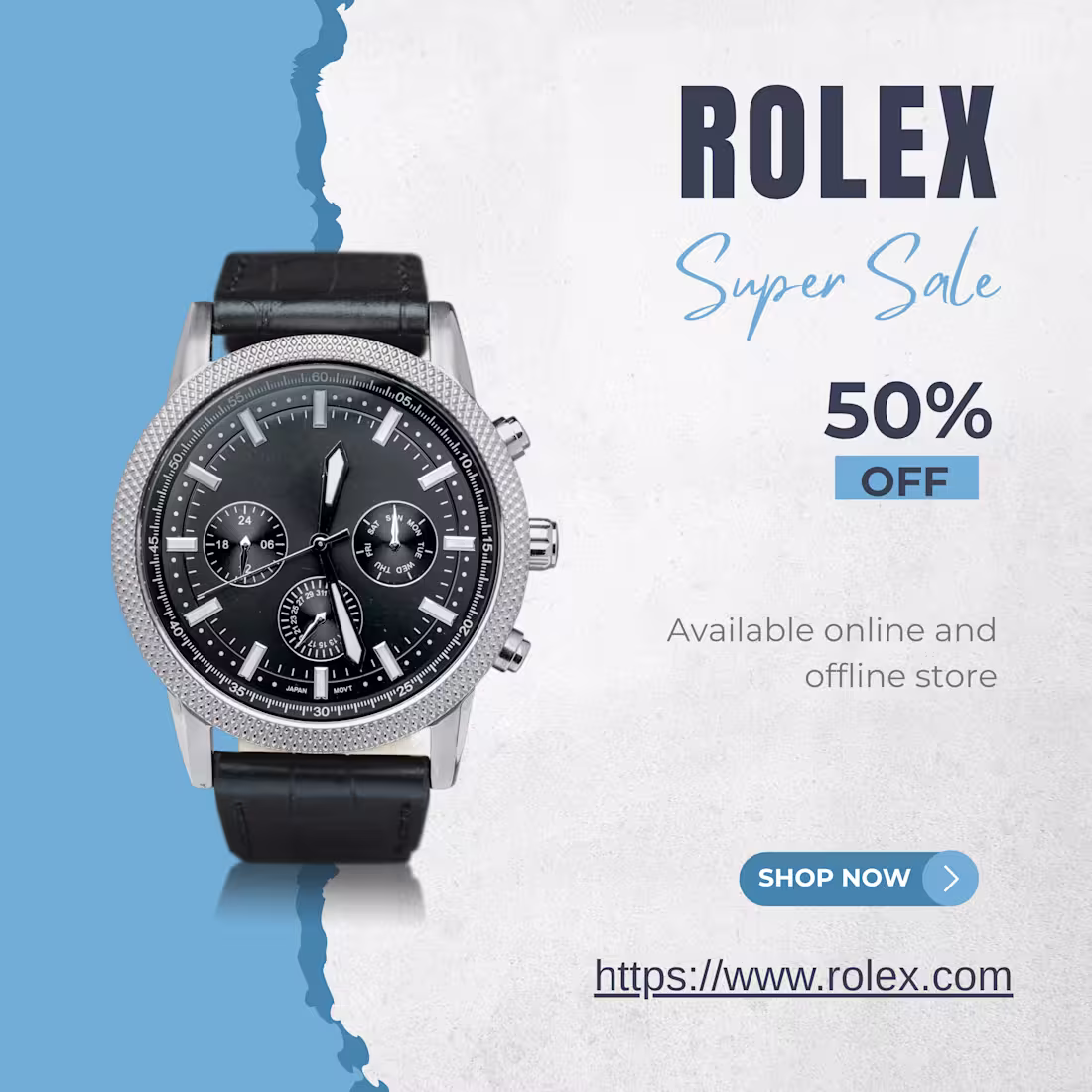 Cover image for A sophisticated Rolex watch styled