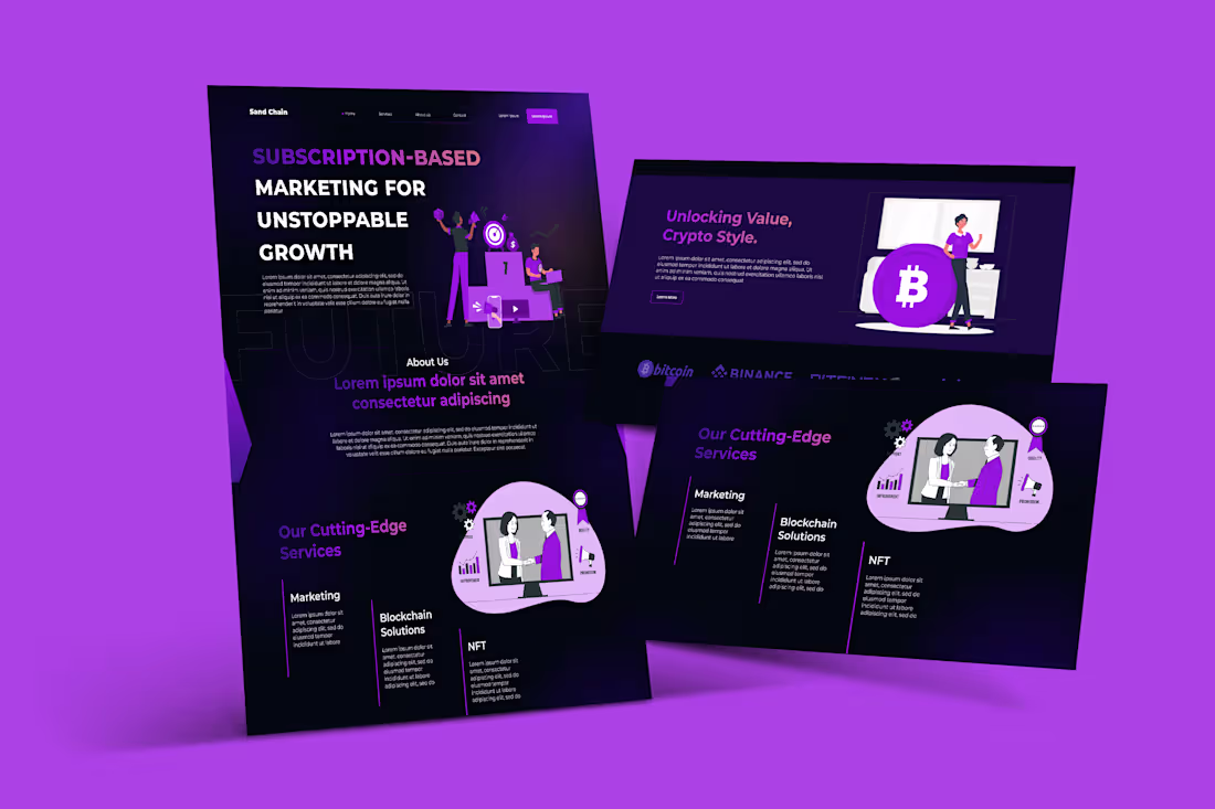 Cover image for Web3 Landing Page UI Design 