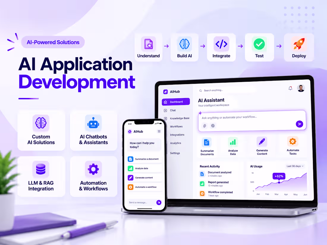 Cover image for AI Application Development | LLM, RAG & Automation