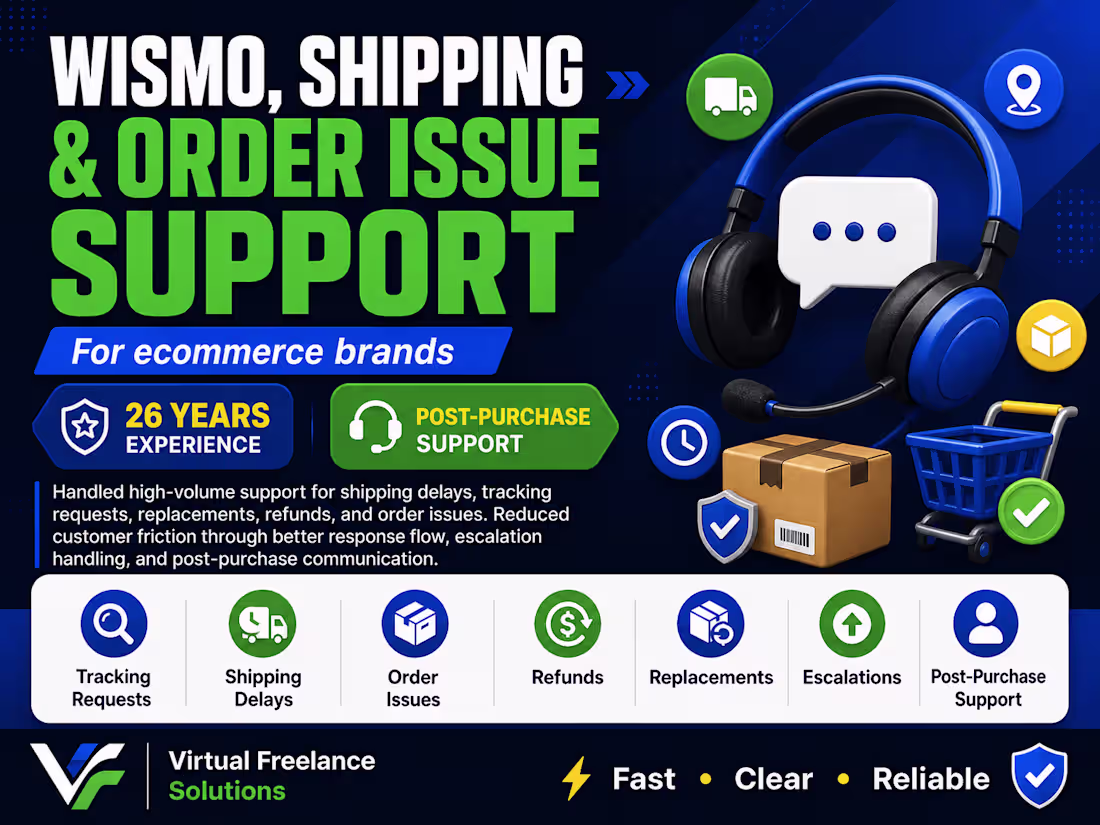 Cover image for WISMO, Shipping, and Order Issue