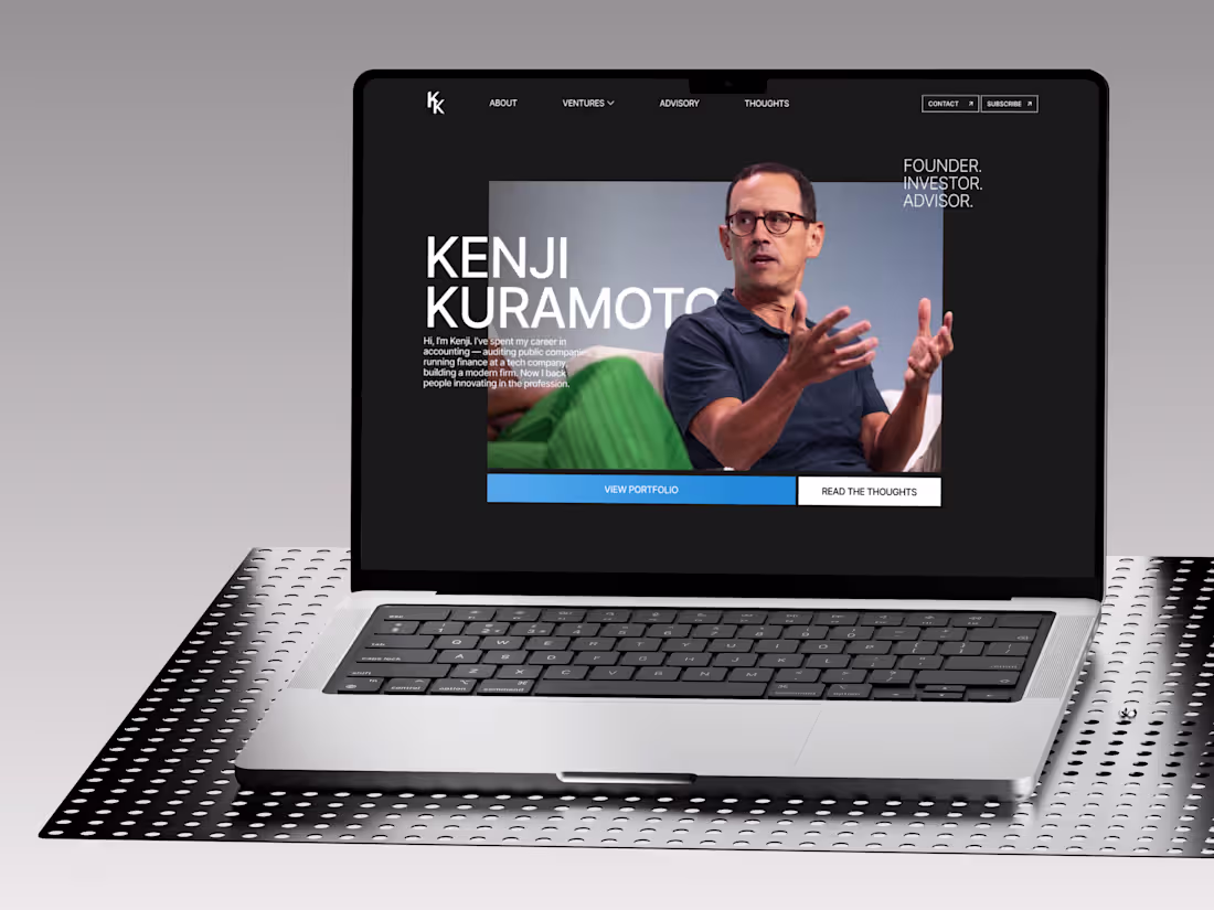 Cover image for Kenji Kuramoto Personal Website Framer Development