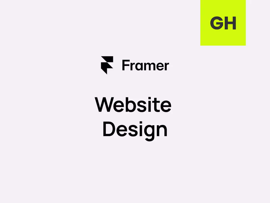 Cover image for Framer Website Design + Build