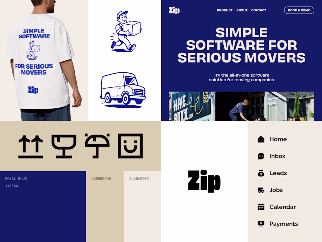 Cover image for Brand identity design - Software for Movers
