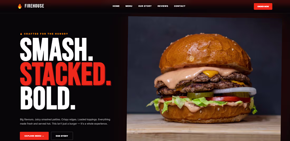 Cover image for A modern, responsive restaurant website