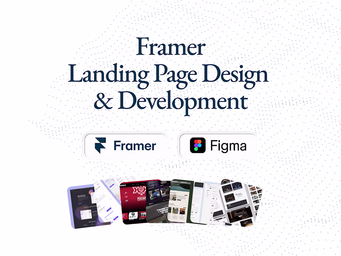 Cover image for Framer | Landing Page Design & Development