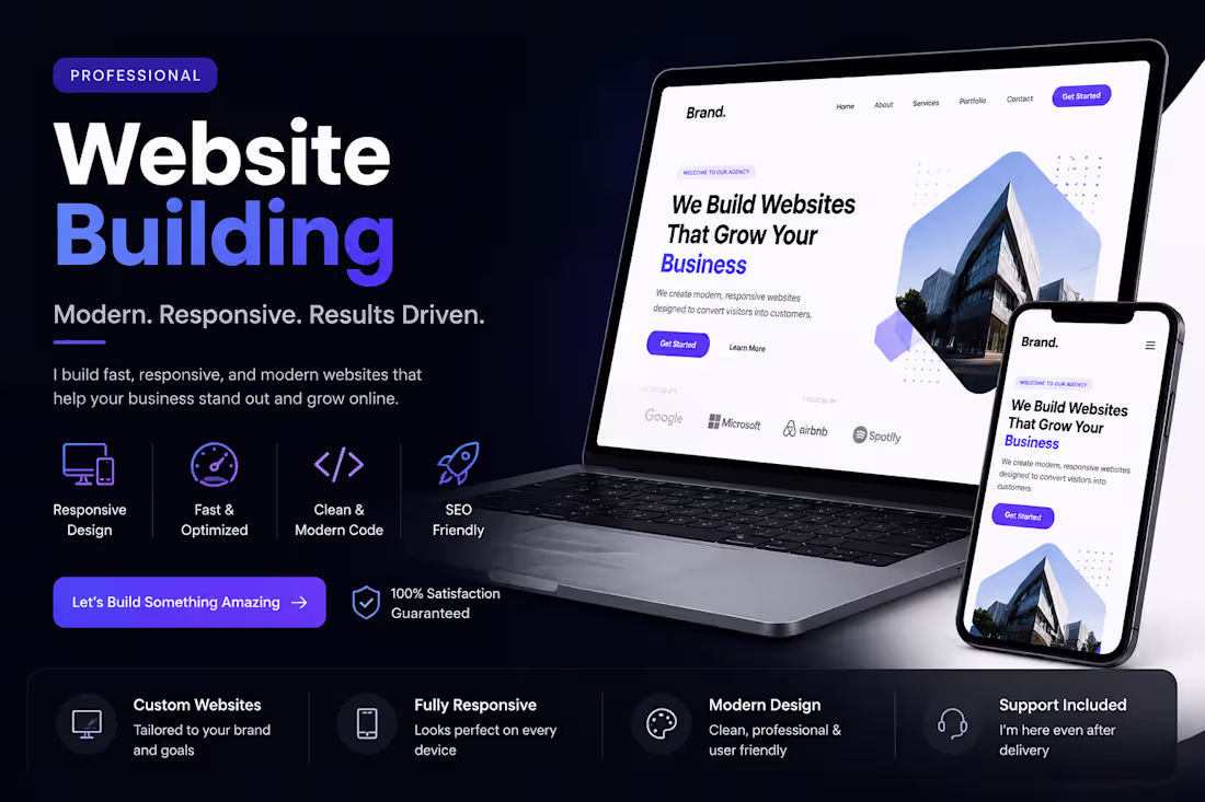 Cover image for Website building