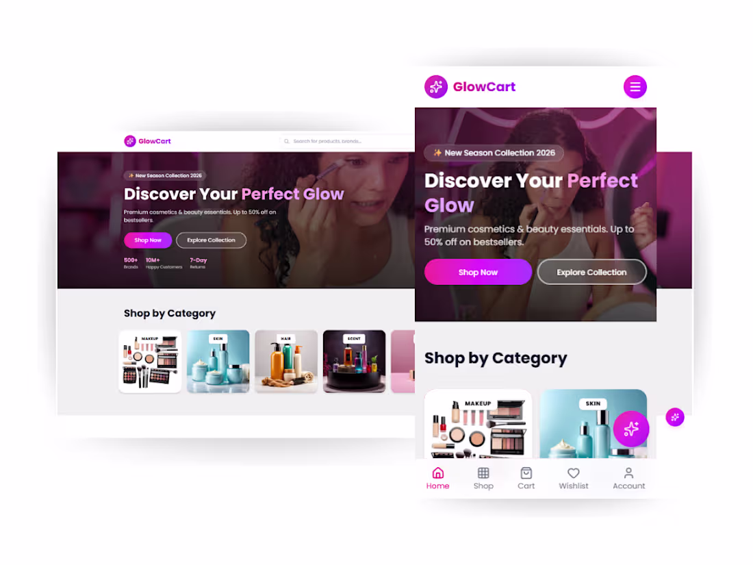 Cover image for GlowCart - AI Powered Commerce