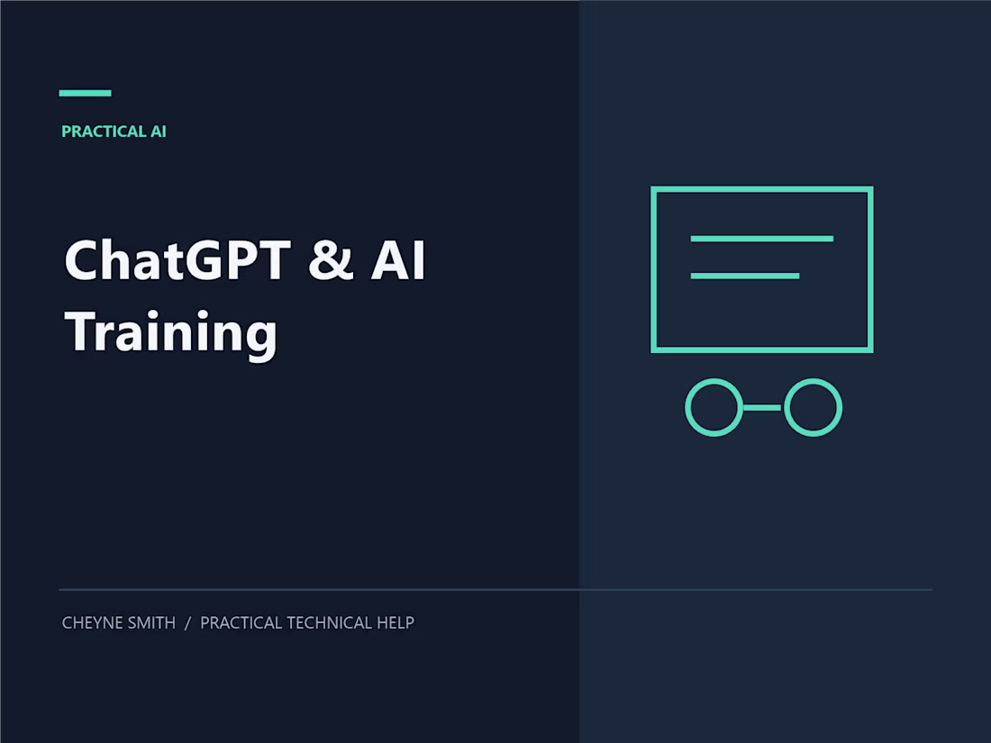 Cover image for Practical ChatGPT & AI Training for Your Work