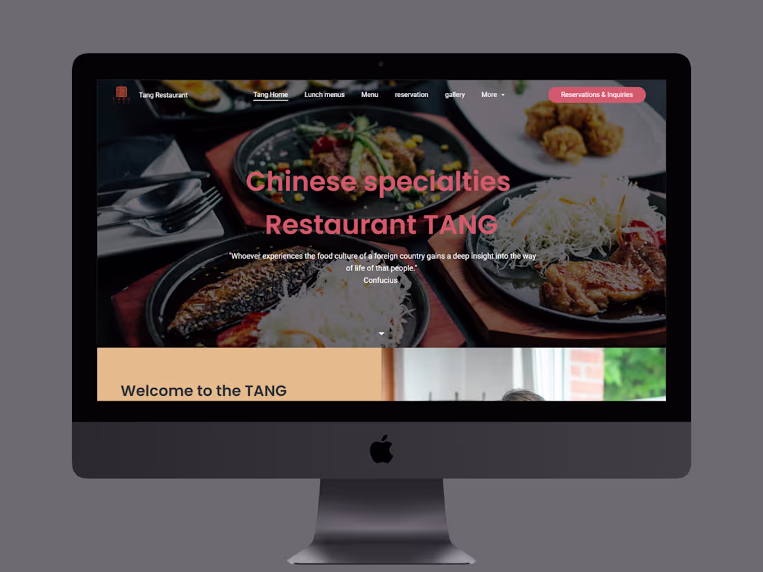 Cover image for Redesigned and optimized Tang Restaurant’s