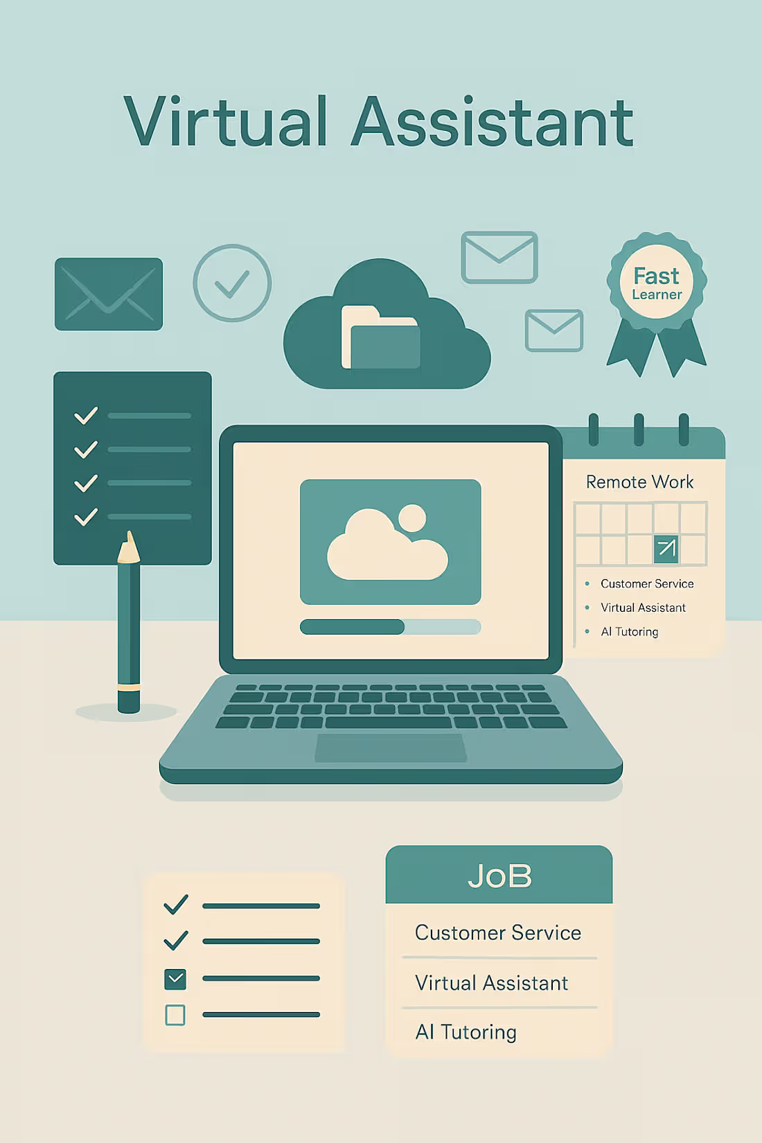 Cover image for Comprehensive Virtual Assistant, Support for busy professional. 