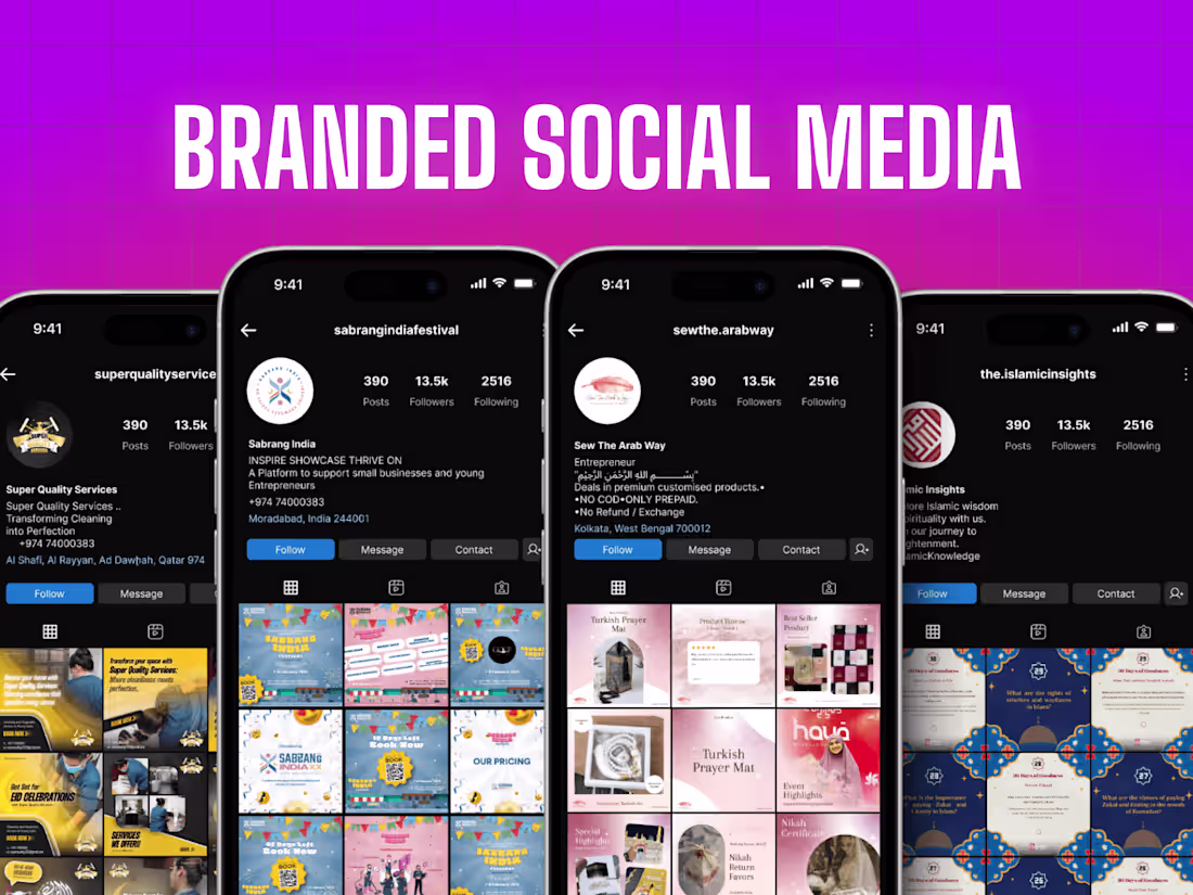 Cover image for Social Media Designs (Instagram, Facebook, LinkedIN)