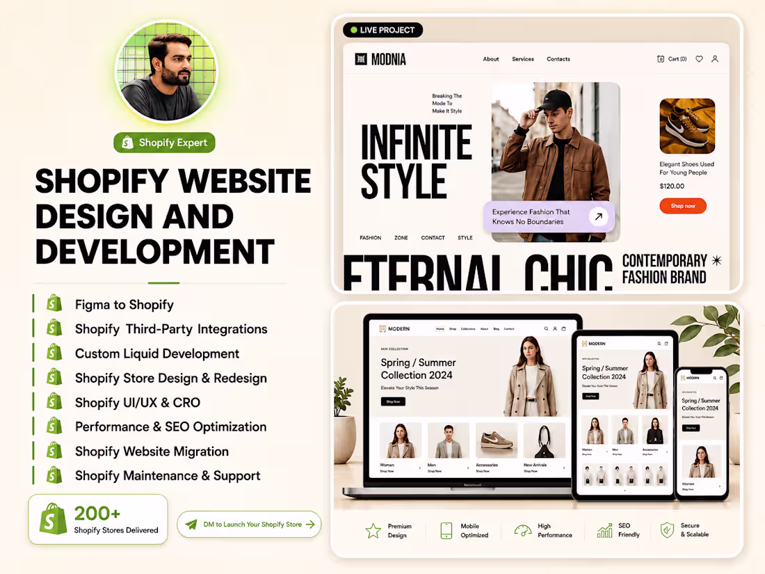 Cover image for Shopify Website Design & Development