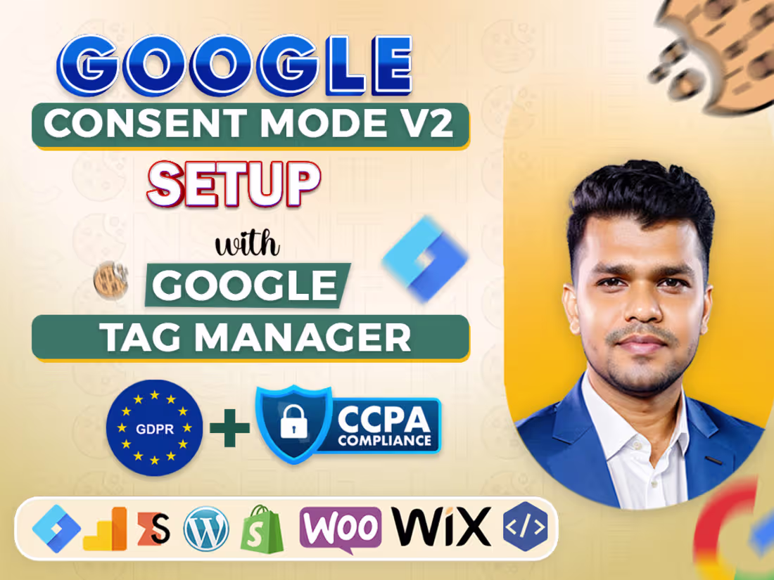 Cover image for Google Consent Mode V2 and Cookie banner setup for GDPR CCPA 