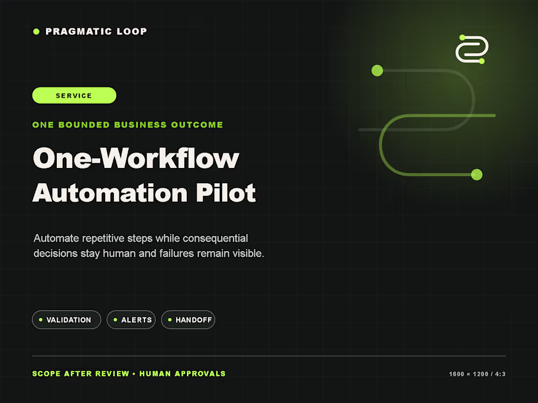 Cover image for One-Workflow Automation Pilot