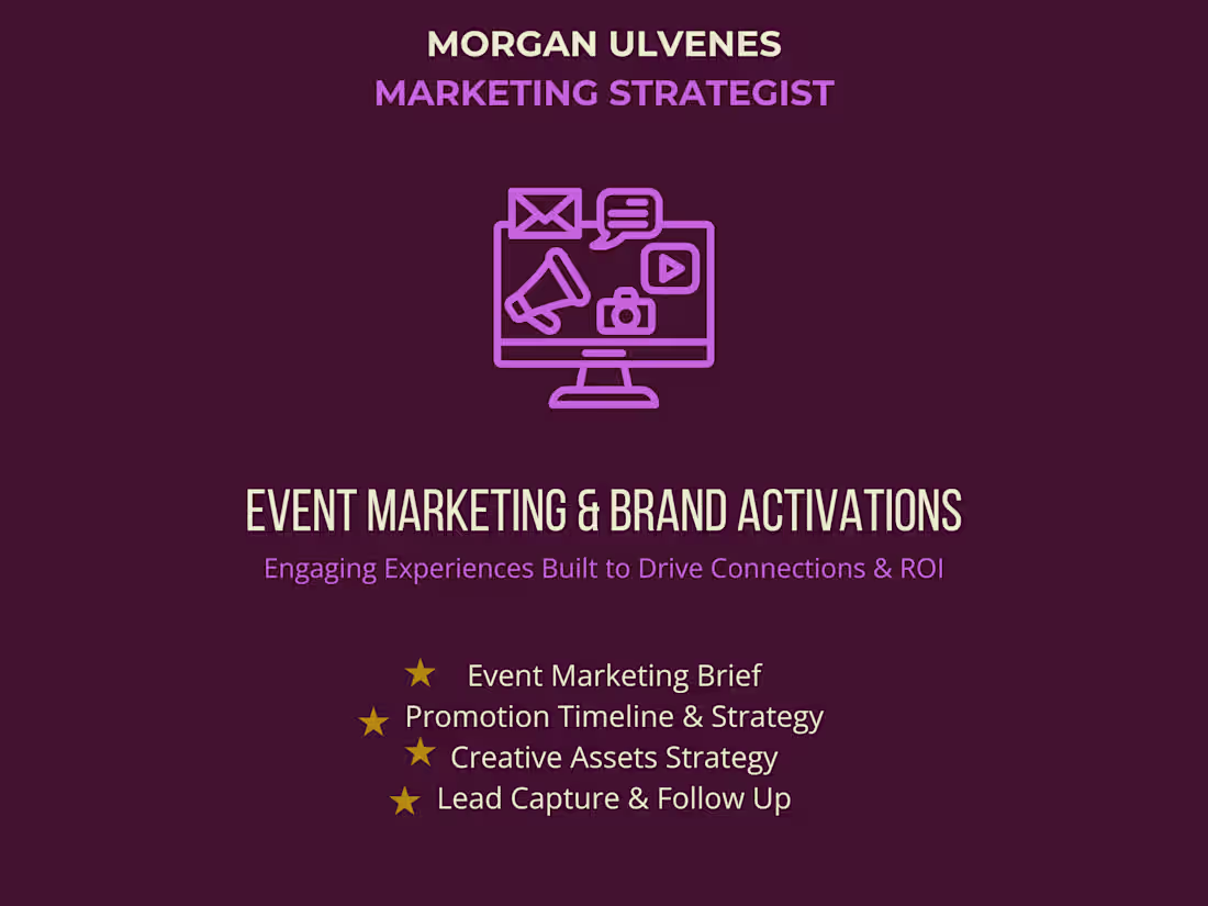 Cover image for Event Marketing Strategy & Brand Activation 