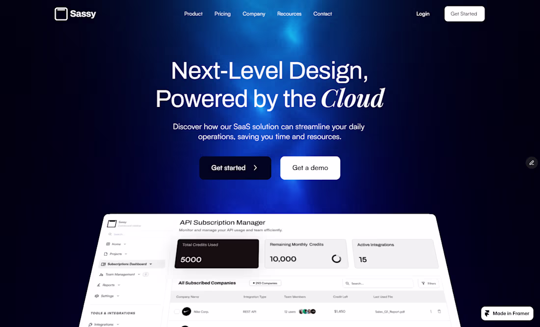 Cover image for Modern SaaS Landing Page Design