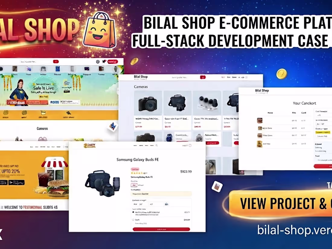 Cover image for Project Overview
Developed BilalShop, a high-performance,