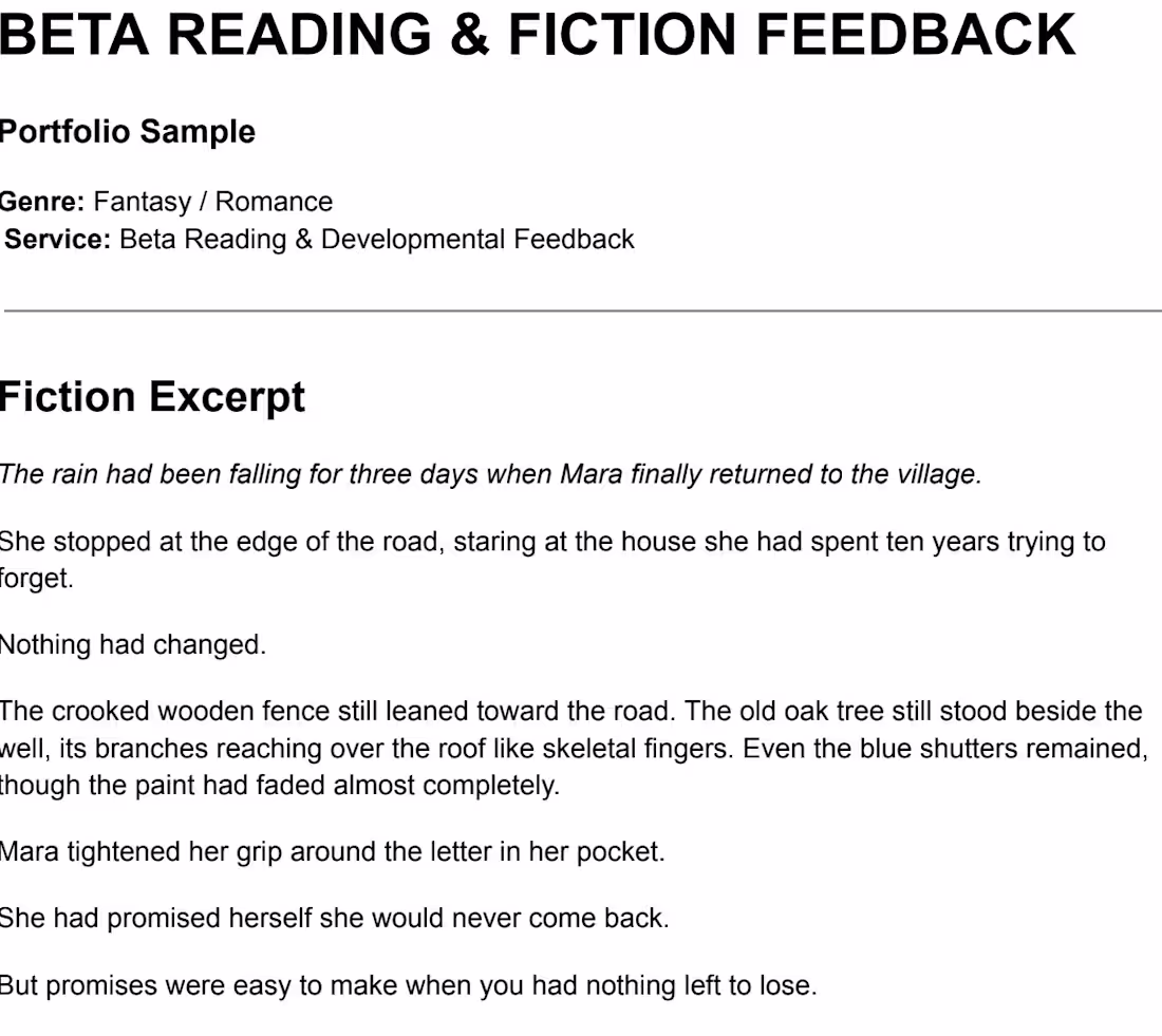 Cover image for Beta Reading and Fiction Feedback