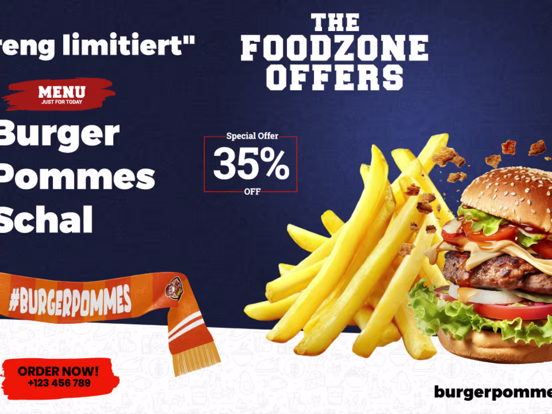 Cover image for https://www.behance.net/gallery/240730665/Burger-Banner