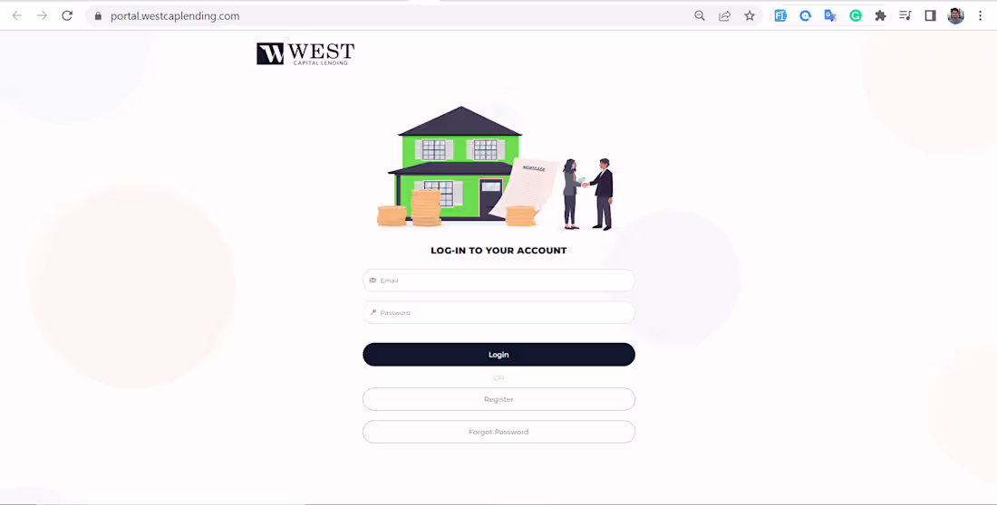 Cover image for West Capital Lending — Lending Platform