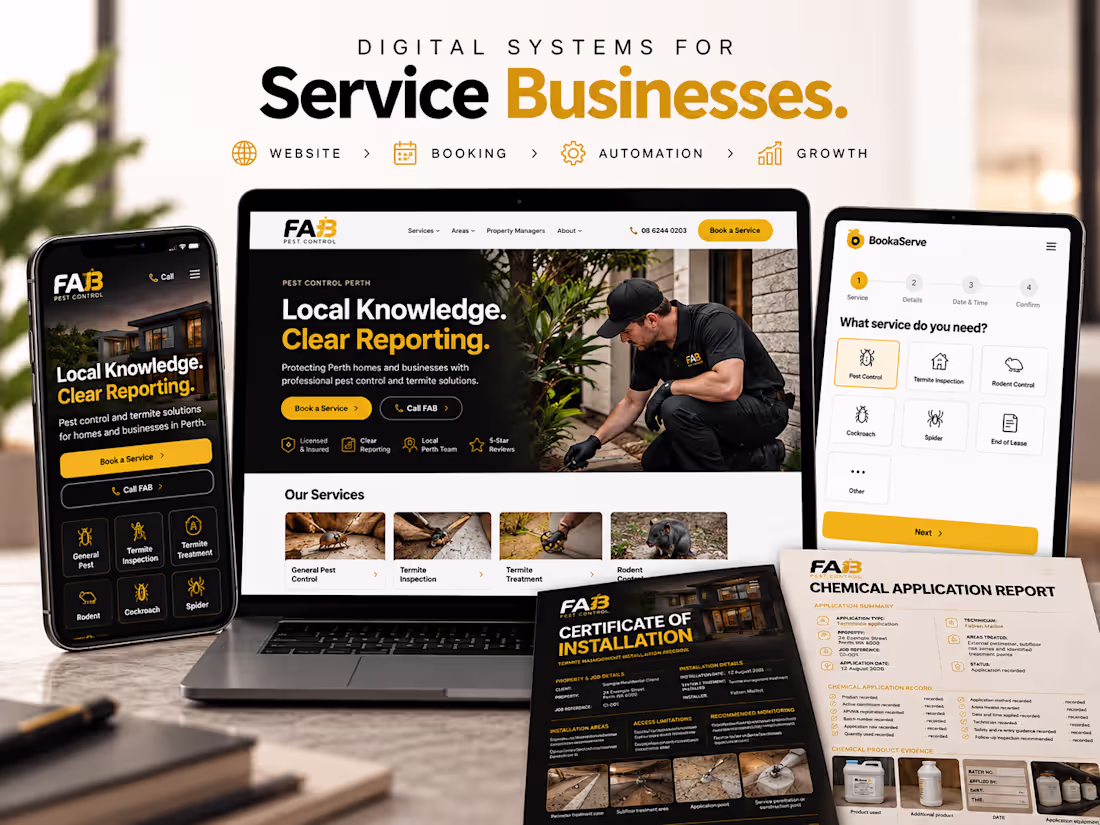 Cover image for Service Business Website & Booking System