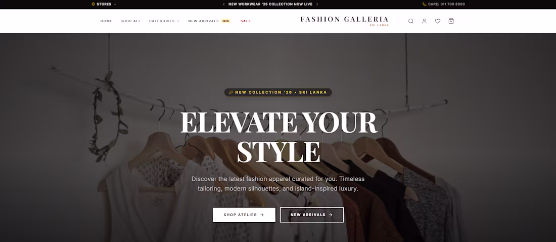 Cover image for Fashion Galleria - Modern E-Commerce Web App