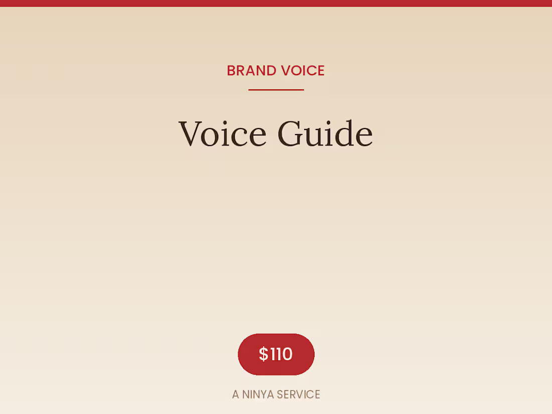 Cover image for Brand Voice Guide