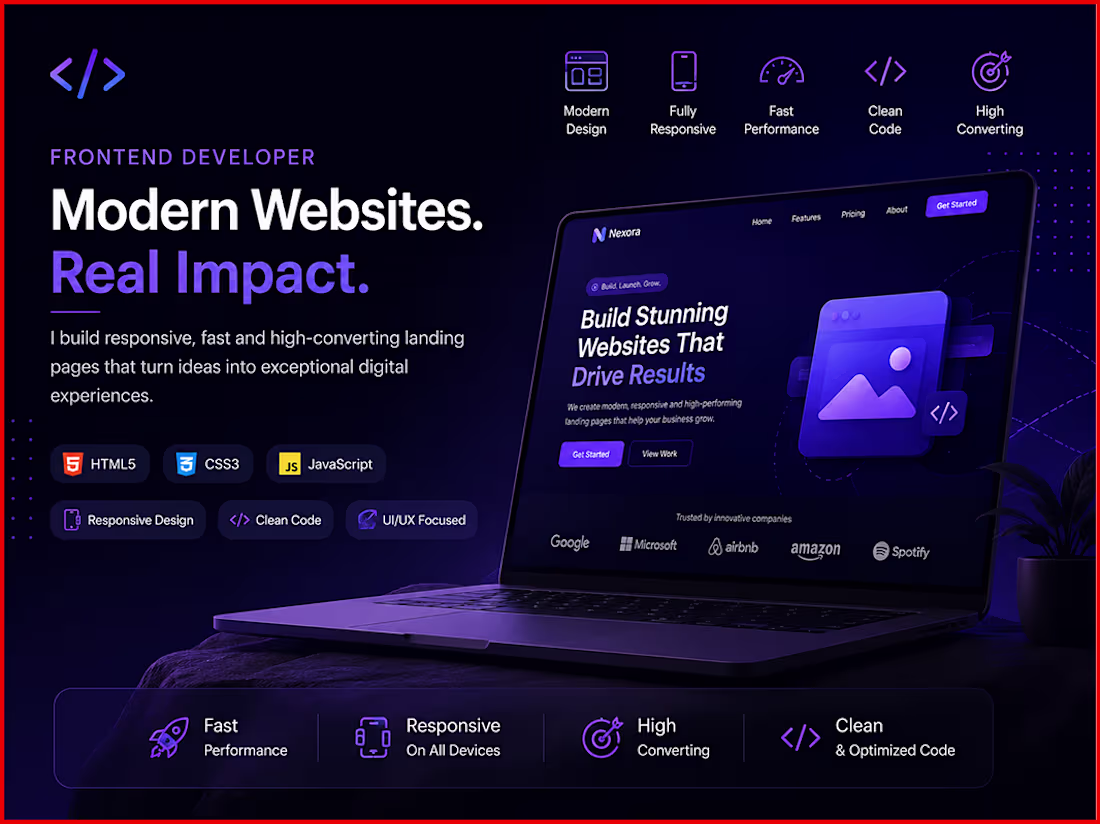 Cover image for Front-End Developer & Re-Design Landing Pages 