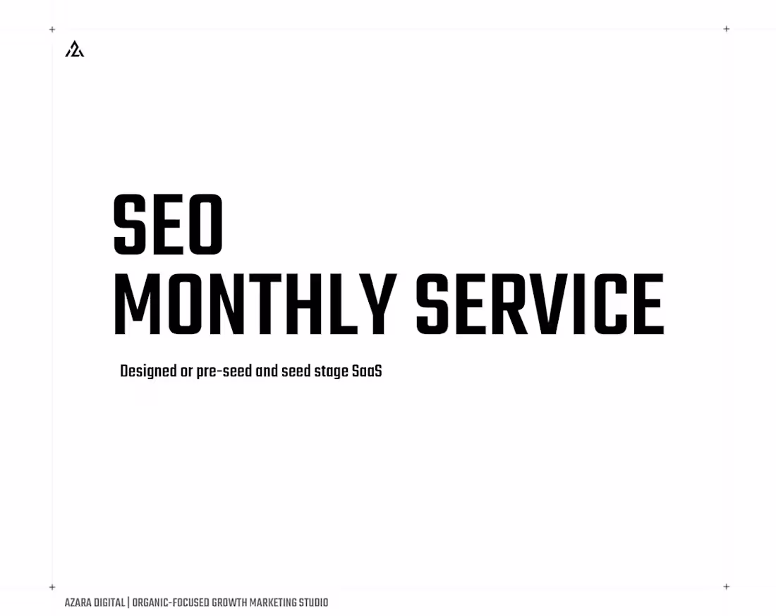 Cover image for SEO Monthly Service