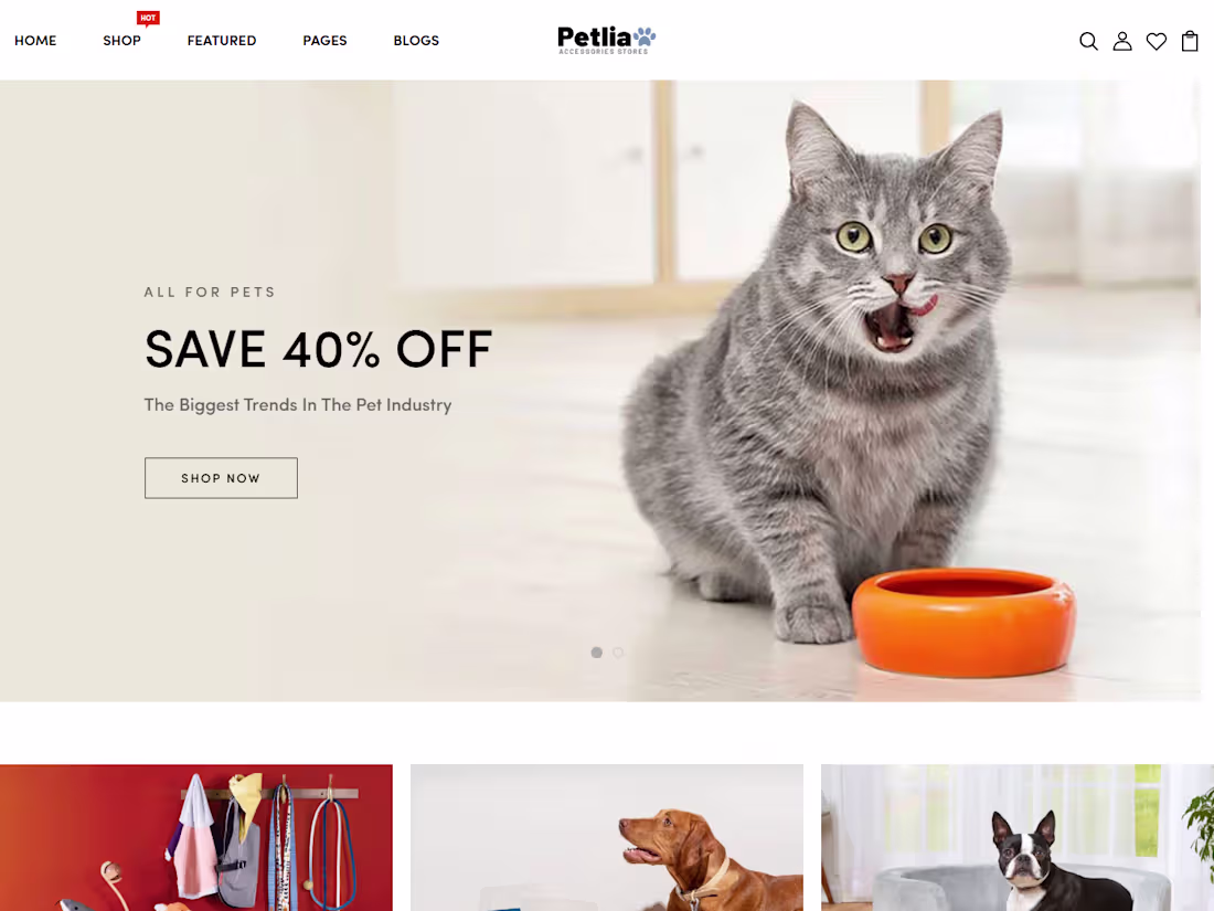Cover image for PET CARE SHOPIFY WEBSITE| SHOPIFY