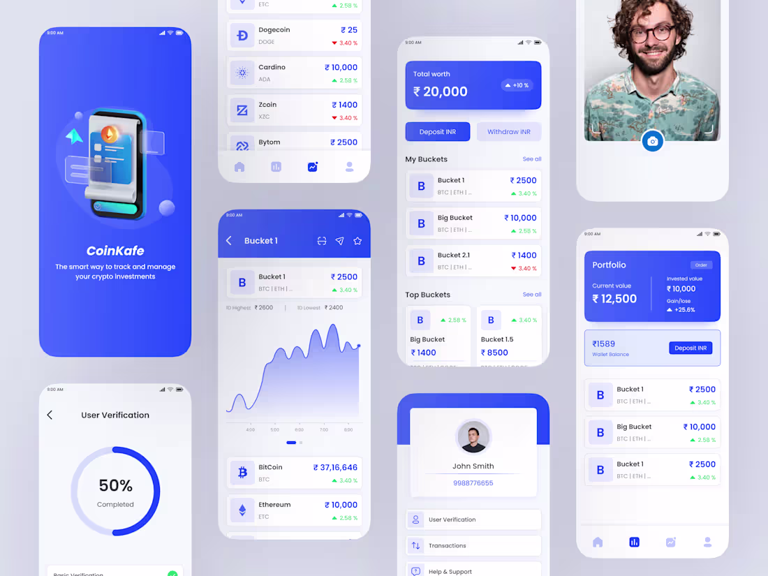 Cover image for Crypto Bucket App | Concept UI