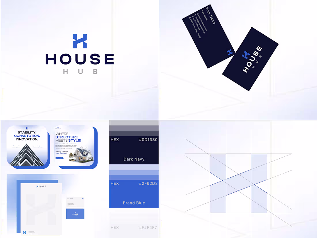Cover image for Complete Visual Identity for House Hub