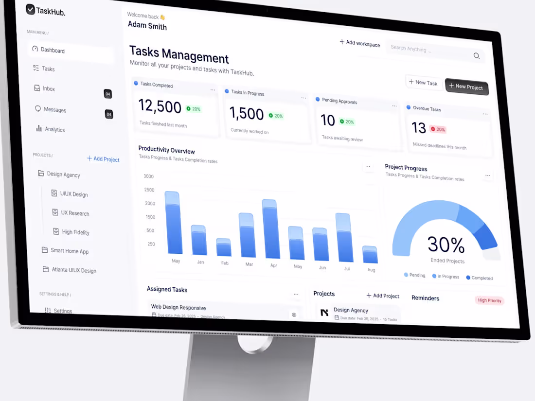 Cover image for TaskHub – Task Management System Design