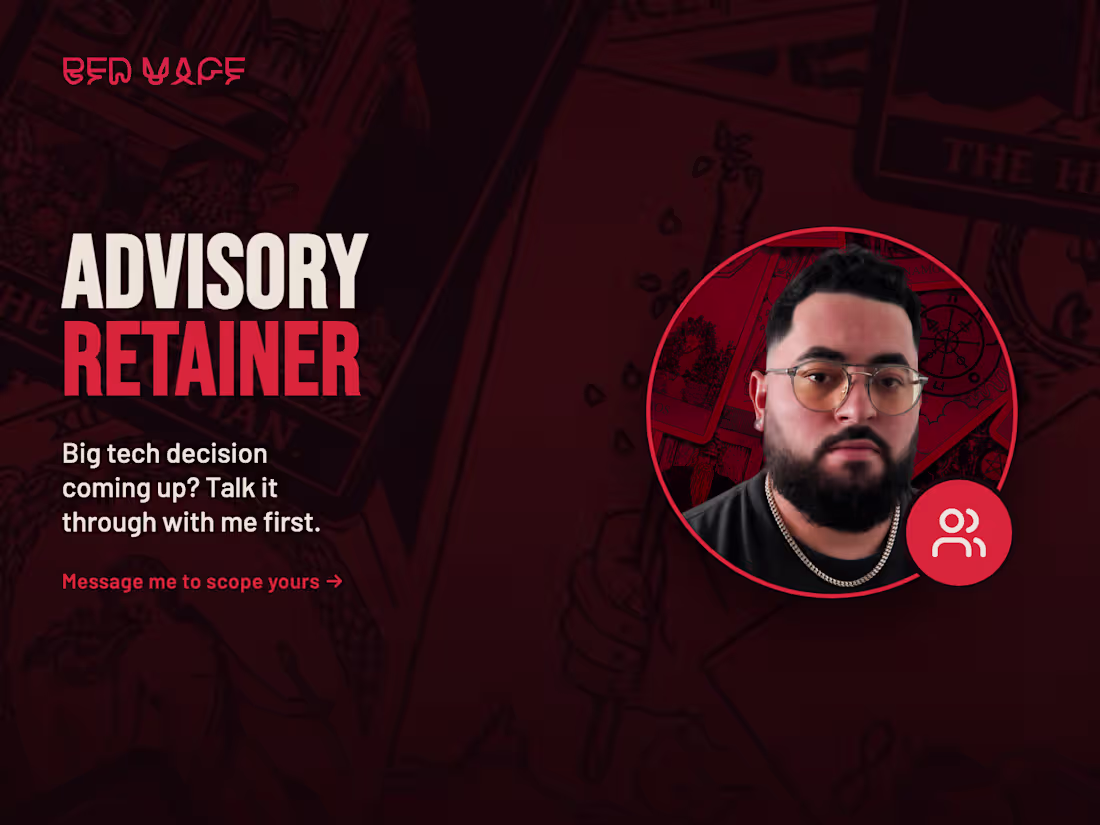 Cover image for Advisory Retainer: A Senior Developer in Your Corner