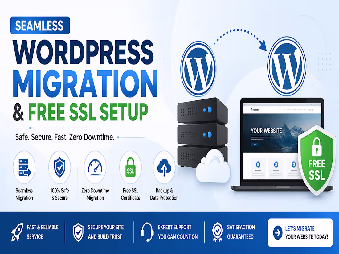 Cover image for Seamless WordPress Migration & Free SSL Setup