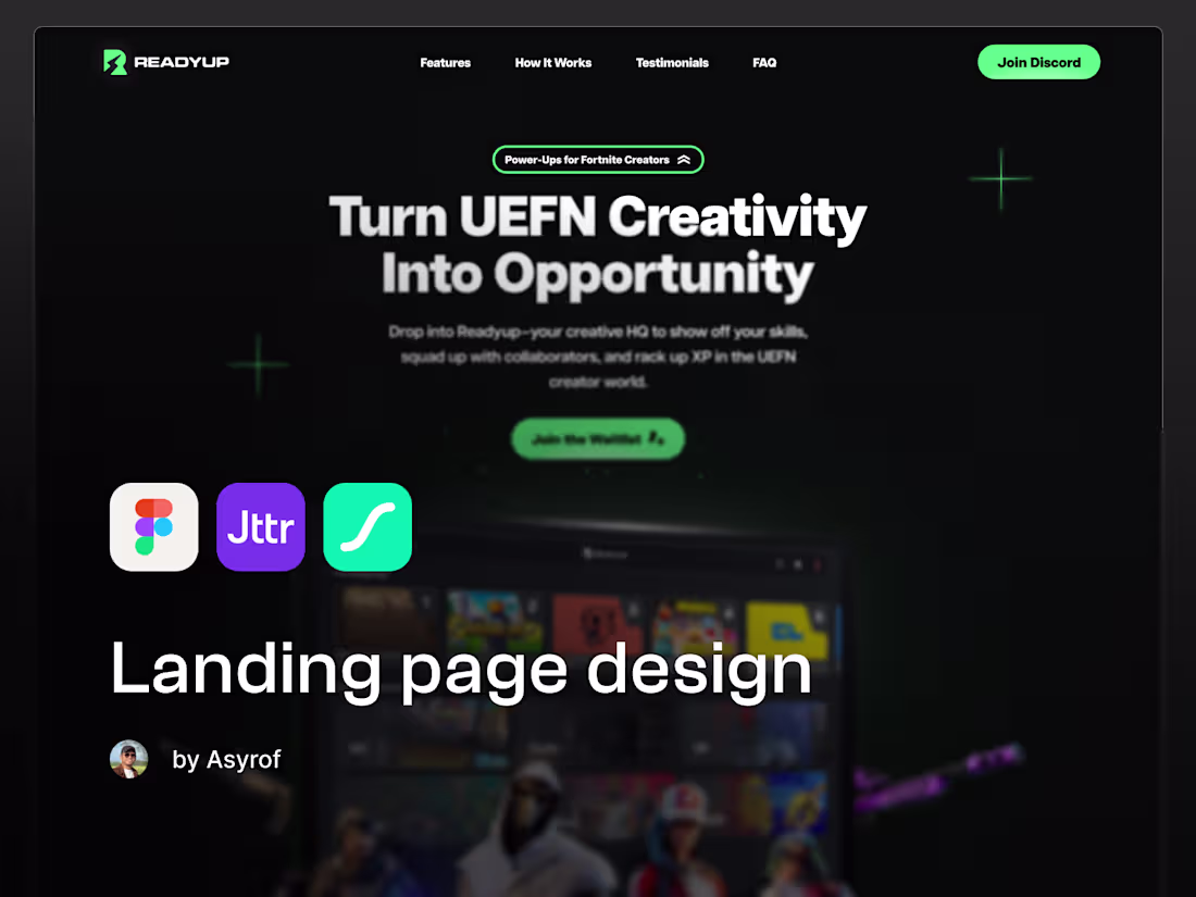 Cover image for Landing page design