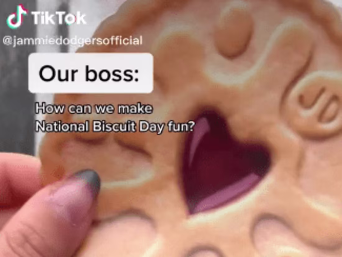 Cover image for Jammie Dodgers on TikTok
