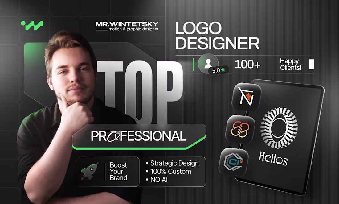 Cover image for I will design a professional custom modern logo for your busines
