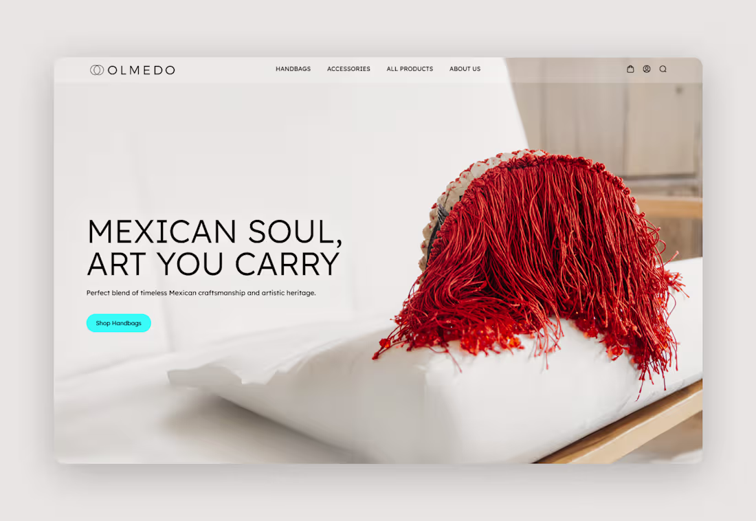 Cover image for Olmedo Homepage Design Project