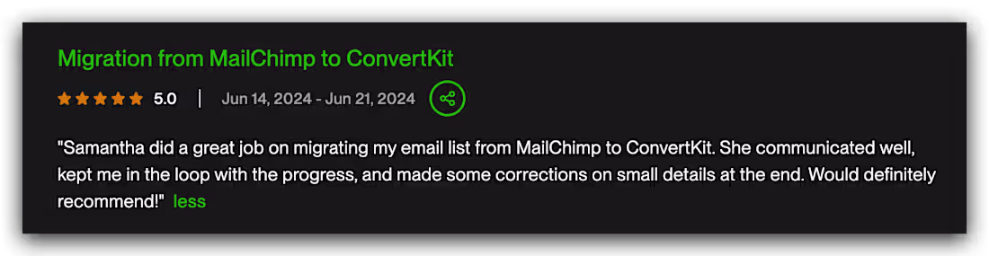 Cover image for MailChimp → Kit Migration with Post-Migration Support