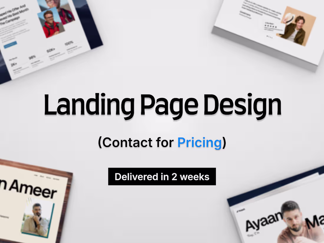 Cover image for Landing Page Design in Framer