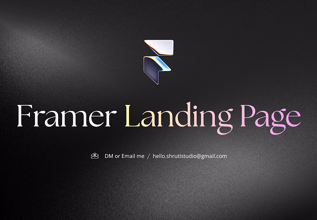 Cover image for Conversion-Focused Framer Landing Page
