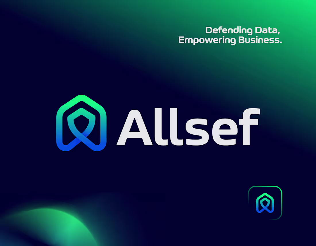 Cover image for Allsef. Modern A letter abstract tech logo concept. Better v...