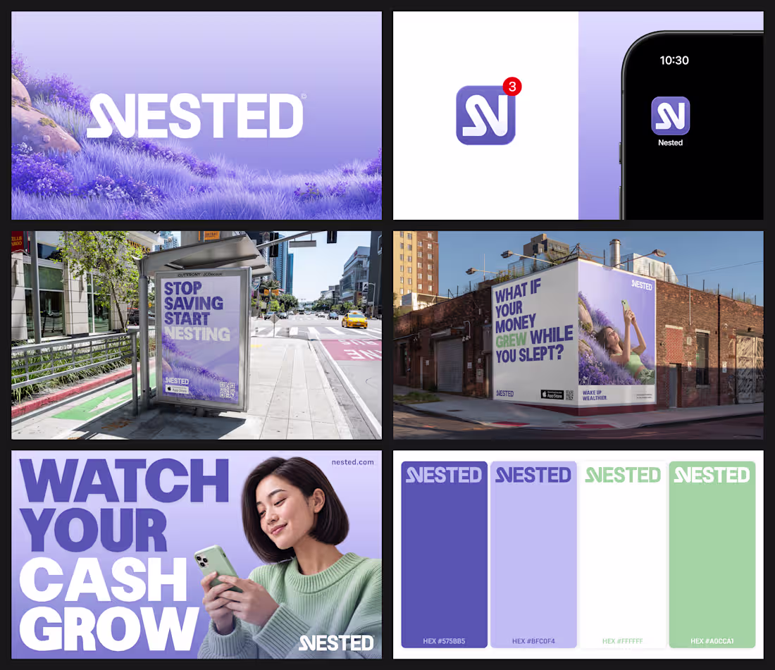 Cover image for Logo & Visual Identity for Nested. An investing app built ar...