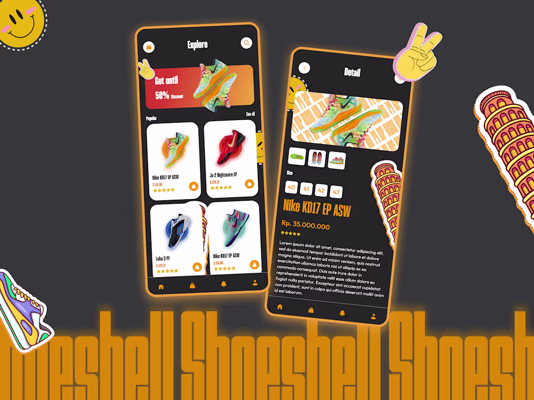 Cover image for Shoeshell UI Design